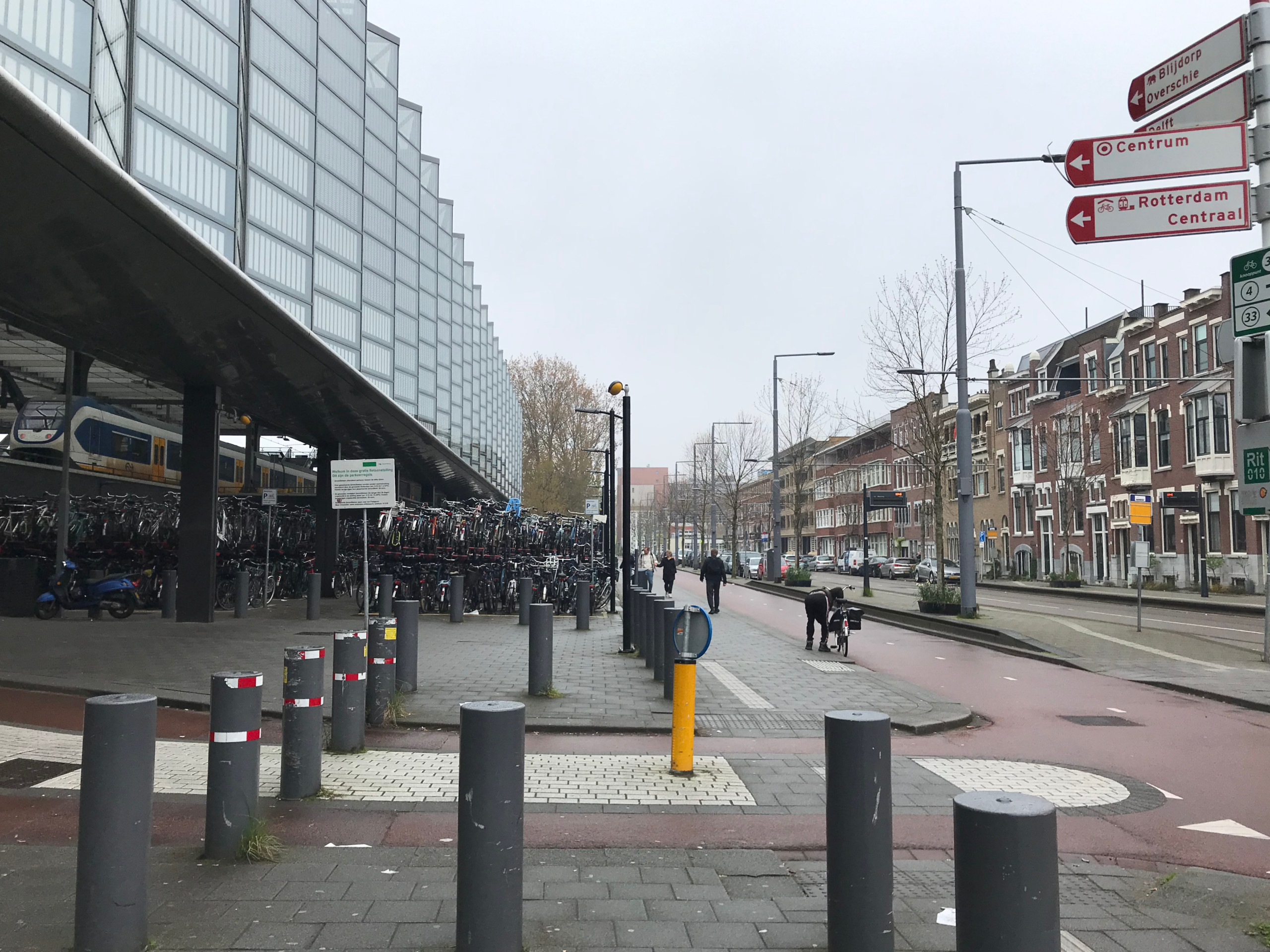 Behind Rotterdam Central.