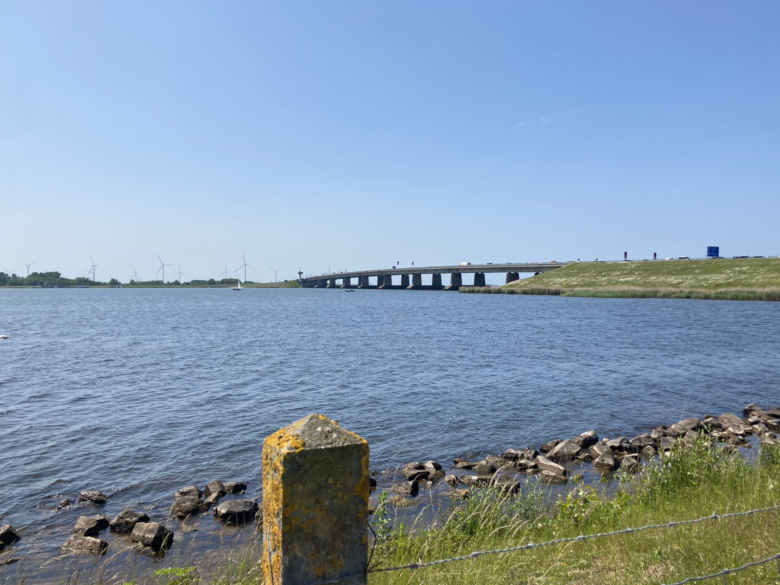 The Ketelbrug connecting the Noordoostpolder to Flevoland.