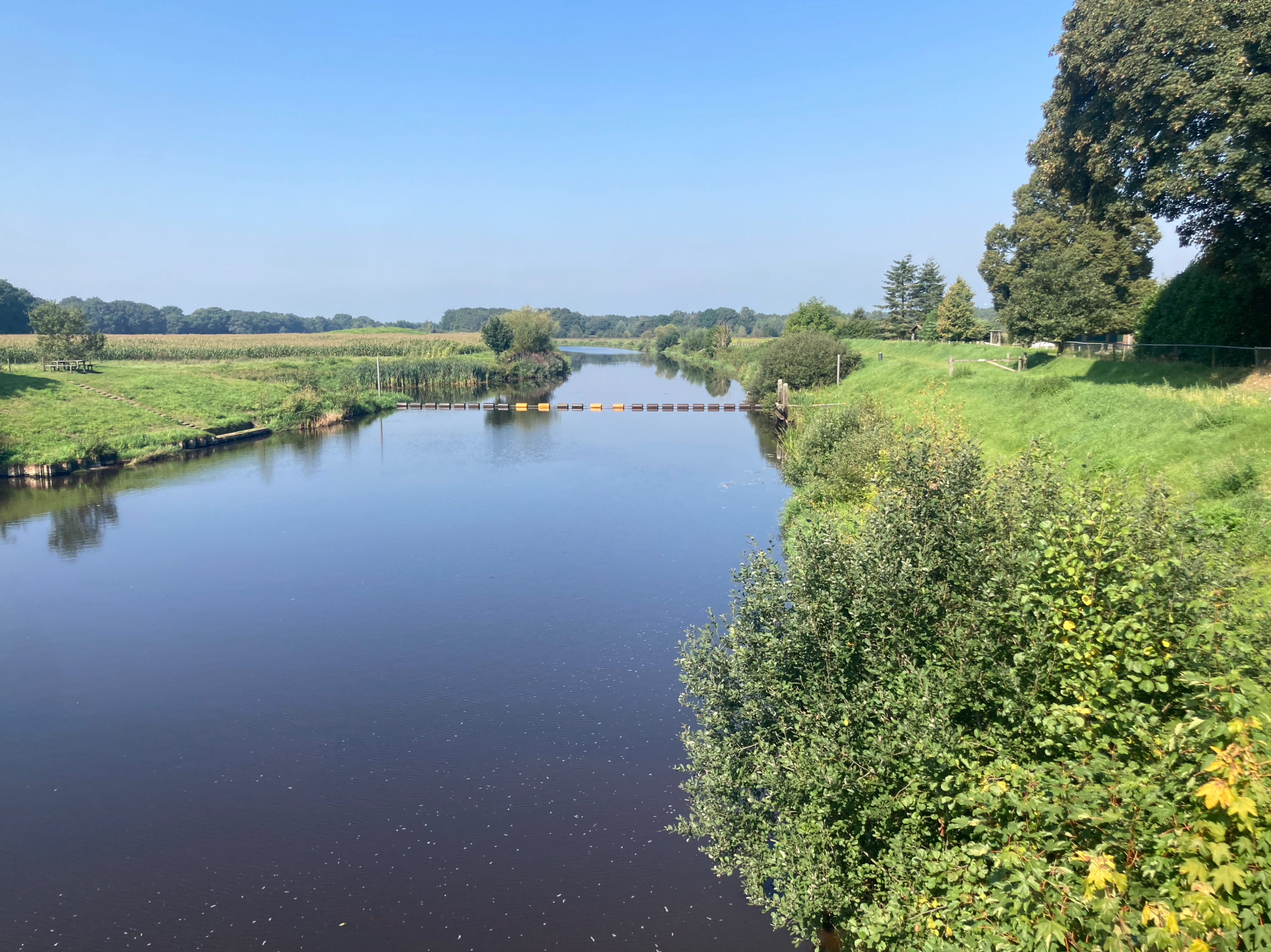 The Vecht seen from the Junne barrage.